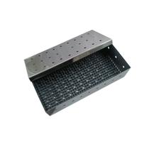 Estojo inox 26x12x06cm com manta cinza