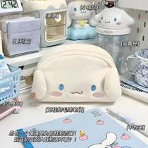 Estojo Kawaii Hello Kitty e Cinnamoroll - Porta-Cosméticos e Lápis em Pelúcia Sanrio