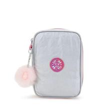 Estojo Kipling 100 Pens Ice Silver Metalizado