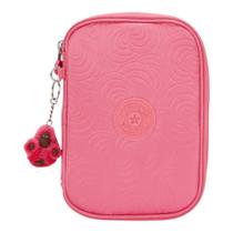 Estojo Kipling 100 Pens Pink Swirl Emb Feminino Rosa Estojo Kipling 100 Pens Pink Swirl Emb Feminino Rosa
