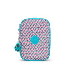 Estojo Kipling 100 Pens Poppy Geo Rosa