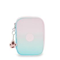 Estojo Kipling 100 Pens Verde e Rosa