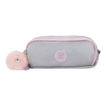 Estojo Kipling Gitroy Silver Glow Met Feminino Prata Estojo Kipling Gitroy Silver Glow Met Feminino Prata