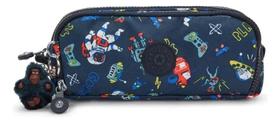 Estojo Kipling Gitroy Space Game Cor Gulf Blue Estojo Kipling Gitroy Space Game Cor Gulf Blue