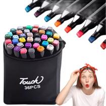 Estojo Kit 36 Canetinhas Marcadores Pintura Bobbie Goods