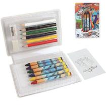 Estojo Kit Escolar com 18 Peças - Well kids