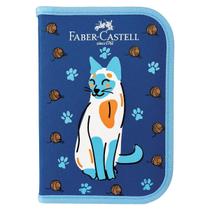 Estojo Kit Escolar Completo Coleção Pets Faber-Castell, Gato