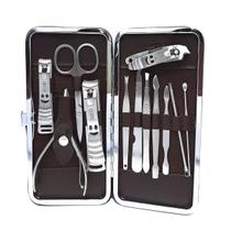 Estojo kit Manicure Unissex Alicate cutícula cortador Unha Estojo kit Manicure Unissex Alicate cutícula cortador Unha