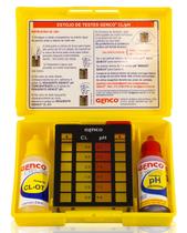 Estojo Kit para Análises de água Genco - Kit completo medir Cloro e PH de água