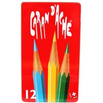 Estojo Lápis Aquarelável Caran DAche RED 12 Cores
