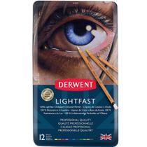 Estojo Lápis Cor Derwent Permanente Lightfast 12 Cores Lata 2302719 1 Ed 1