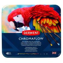 Estojo Lápis de Cor Chromaflow Derwent 48 Cores