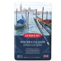 Estojo Lápis de Cor Derwent Watercolour 12 Cores Lata 32881 1 Ed 1 ed