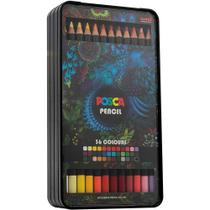 Estojo Lápis De Cor Posca Uni-Ball 36 Cores KPA-200