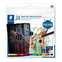 Estojo Lápis de Cor Staedtler Super Soft 24 Cores