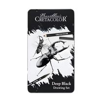 Estojo Lapis Esboco Cretacolor Deep Black 10 Peças