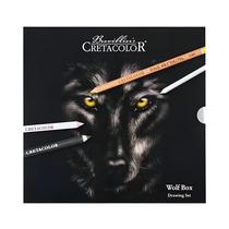 Estojo Lapis Esboço Cretacolor Wolf Box 25 Peças
