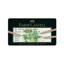 Estojo Lápis Faber Castell Mina Pastel Seco Pitt 12 Cores
