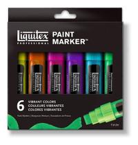 Estojo Liquitex Paint Marker Wide 06 Cores Vibrantes