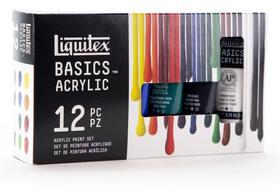 Estojo Liquitex Tinta Acrílica Basics Acrylic 12 Cores 22ml