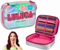 Estojo Luluca Holográfico Bolsa Box Com 36 Elásticos Youtube - Clio Style