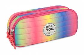 Estojo Luxcel Up4you 2 Fechos Salmão Et40775up