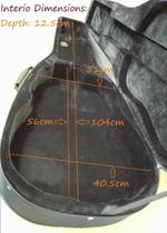 Estojo Luxo Nylon Vinho para Violão Térmico - Tamanho 41 Estojo Luxo Nylon Vinho para Violão Térmico - Tamanho 41