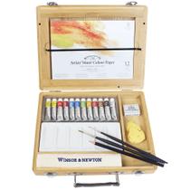 Estojo Madeira Aquarela Tubos Winsor & Newton 21 Peças