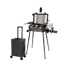 Estojo Makeup Train Case Tense Edano 20" em alumínio com alto-falante LED