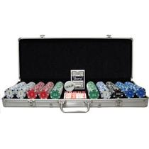 Estojo Maleta Alumínio Poker 500 Fichas Profissional Baralho Estojo Maleta Alumínio Poker 500 Fichas Profissional Baralho