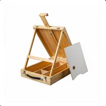 Estojo Maleta Cavalete Da Vinci Para Pintura 2 em 1 Dobrável Paleta Artesanato Cor Mogno ou Pinus Estojo Maleta Cavalete Da Vinci Para Pintura 2 em 1 Dobrável Paleta Artesanato Cor Mogno ou Pinus