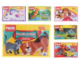 Estojo Maleta de Pintura Escolar Infantil C/ 24 Pçs - Magic Estojo Maleta de Pintura Escolar Infantil C/ 24 Pçs - Magic