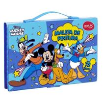 Estojo Maleta de Pintura Infantil Mickey 72 Peças Azul - Molin Estojo Maleta de Pintura Infantil Mickey 72 Peças Azul - Molin