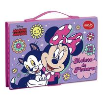 Estojo Maleta de Pintura Infantil Minnie 72 Peças Rosa - Molin Estojo Maleta de Pintura Infantil Minnie 72 Peças Rosa - Molin