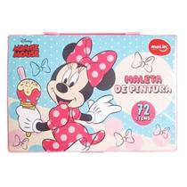 Estojo Maleta de Pintura Infantil Minnie 72 Peças Sorvete Rosa - Molin Estojo Maleta de Pintura Infantil Minnie 72 Peças Sorvete Rosa - Molin