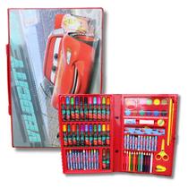 Estojo Maleta Escolar 86 Peças Canetinha Lapis Giz