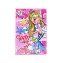 Estojo maleta escolar com 24 peças inmetro