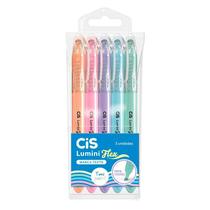 Estojo Marca-texto Cis Lumini Flex Pastel C/ 5 Cores 5.7187