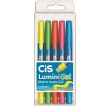Estojo Marca-texto Cis Lumini Gel C/5 Cores 55.1000 1 ed Estojo Marca-texto Cis Lumini Gel C/5 Cores 55.1000 1 ed