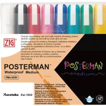 Estojo Marcador Zig Posterman 08 Cores PMA-30