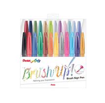 Estojo MarcadorPentel Brush Sign Pen 24 cores Lettering