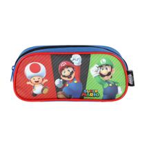 Estojo Mario Bros Escolar Luxcel Estojo Mario Bros Escolar Luxcel