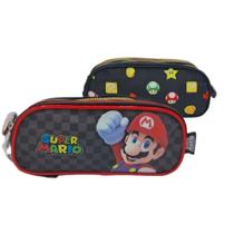 Estojo Mario Bros Preto - Luxcel Estojo Mario Bros Preto - Luxcel