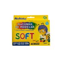 Estojo Massinha de Modelar Acrilex 12 cores 180 g Estojo Massinha de Modelar Acrilex 12 cores 180 g