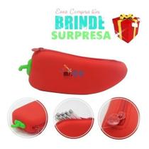 Estojo Material Escolar Pimenta Silicone Perfumada Estojo Material Escolar Pimenta Silicone Perfumada