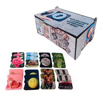 Estojo MDF com jogo da memória 8 pares em Braile Alto relevo Estojo MDF com jogo da memória 8 pares em Braile Alto relevo