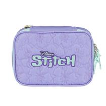 Estojo Meninas Escolar Box 36 Elásticos Stitch Disney