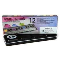 Estojo Metal Daniel Smith Cores Inspiração C/12 Pastilhas