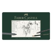 Estojo Metal Pitt Faber Castell para Desenho 26 Peças Estojo Metal Pitt Faber Castell para Desenho 26 Peças