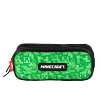 Estojo Minecraft Plus Acid Duplo - Verde 9x22x7cm 1L